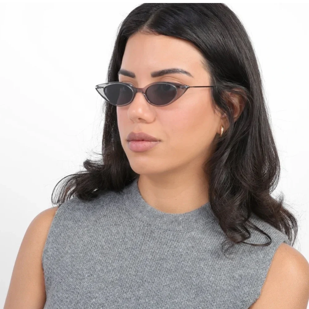 illesteva Marianne Sunglasses Black w/ Silver Swarovski